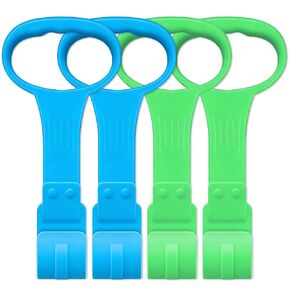 4PCS Baby Playpen Pull Up Rings - Premium Baby Handles for Play Pen Standing Up - Plastic Walking Exercises Assistant Rings for Infants Babies Toddler - Ergonomic Handles in Kuwait
