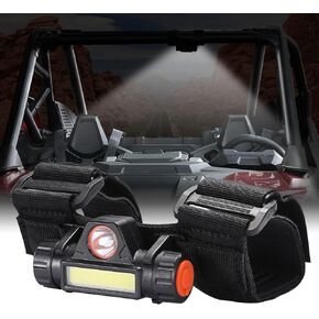 reRPRO utv قبة ضوء لفة شريط إضاءة LED داخلية لـ Polaris RZR Can Am ATV Golf Cart Boat Off-Road 1.5 "-2.0" لفة قفص جبل أزرق أحمر أضواء ستروب للطوارئ بار 2 حزمة علم الولايات المتحدة in Kuwait