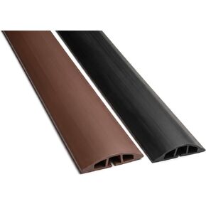 Electriduct D-300 Rubber Duct Floor Cord Cover Wire Management Cable Protector | 2" Channel - 5 Feet (Black) in Saudi Arabia