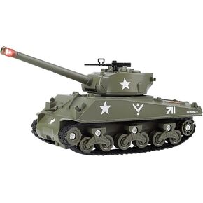 Diecast Sherman M4 Tank Toy, Smoke Spray, Light and Sound, Pull-Back in Kuwait