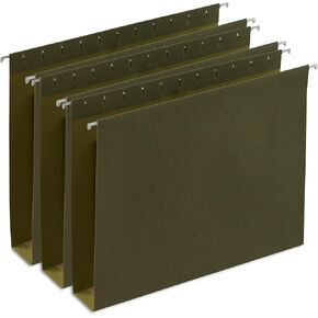 Staples Box Bottom Hanging File Folder, 2" Expansion, Letter Size, Standard Green, 50/Carton (St117515/Tr11vs) in Saudi Arabia