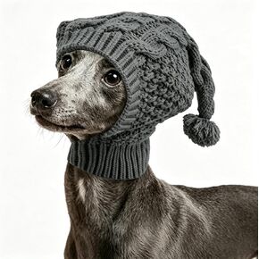 Knitted Dog Hat, Dog Calming Hoodie, Ear Muffs Noise Protection in Kuwait