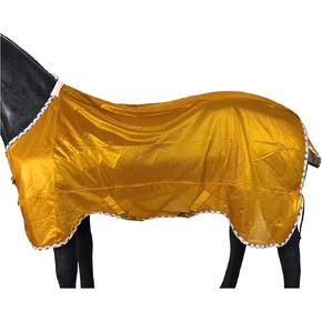 BARN & STABLE Breathable and UV Protective Tear-Resistant Mesh Horse Fly Sheet Comfy Equine Summer Sheet with Removable Web Leg Straps in Saudi Arabia