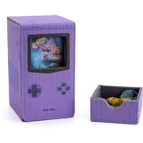 Venssu Retro Gaming Console MTG Commander Deck Box with Dice Tray (Blue) in Kuwait