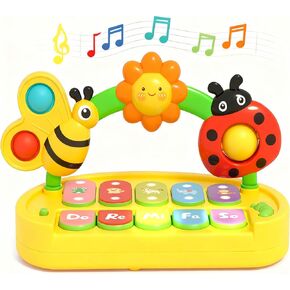 Baby Piano Toys 6-12 Months, Light Up Musical Baby Keyboard in Kuwait