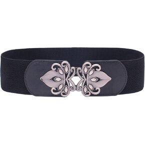 Womens Vintage Wide Elastic Stretch Waist Belt Retro Cinch Belt in Saudi Arabia
