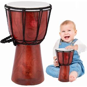 ArtCreativity 8 Inch Mini Wooden Toy Drum - Rustic Brown Wood and Authentic Design - Fun Musical Instrument for Children - Gift Idea, Party Supplies, Birthday Party Favor for Boys, Girls, Toddler in Saudi Arabia
