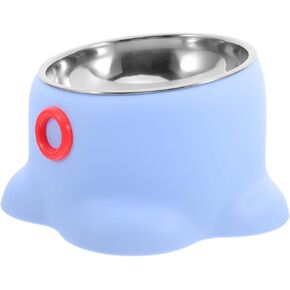 PET Bowl, Portable Feeding Dish Stainless Steel Non-Tipping Octopus Shaped in Kuwait
