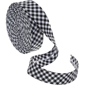 Black Bias Tape for Sewing - 10yd Cotton Double Fold Pre-fold Binding 2cm in Kuwait