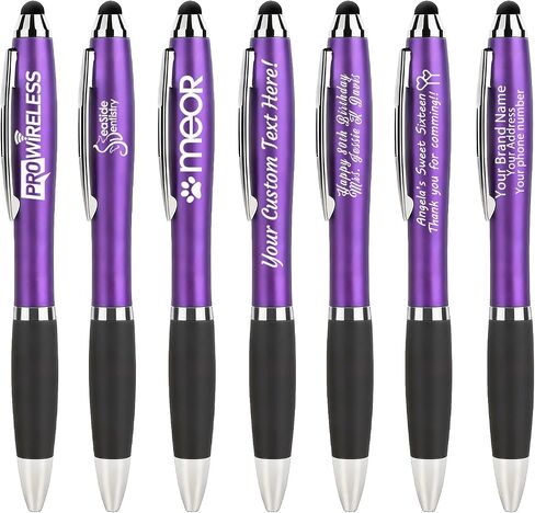 Bulk Personalized Stylus Pens for Touch Screens, 100 Pack Universal Touch Screen Capacitive Stylus Compatible with Kindle ipad iPhone Samsung, Purple in Kuwait