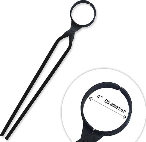Simond Store 26" Blacksmith Tong - foundry crucible tongs - Heavy Duty Steel Graphite Crucible tong - Lifting and Pouring crucible tools for Smelting Metal Melting Refining Casting Gold, Silver in Saudi Arabia