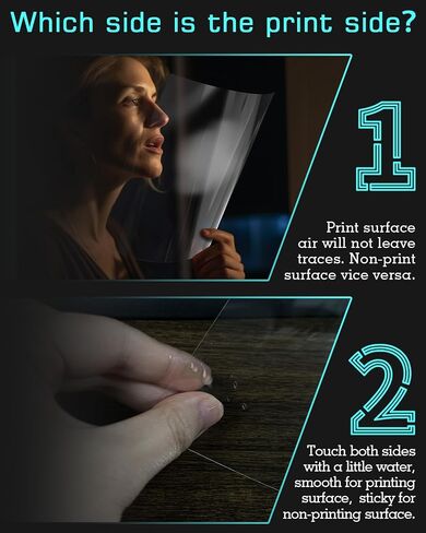 Colemoly Transparent Paper 30 Sheets Inkjet Transparency Film Inkjet Printer (100% Clear) Acetate Sheets Clear Paper 8.5x11 Inches for Crafts, Premium Print in Kuwait
