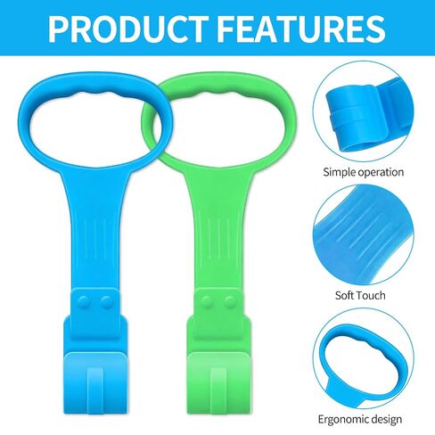 4PCS Baby Playpen Pull Up Rings - Premium Baby Handles for Play Pen Standing Up - Plastic Walking Exercises Assistant Rings for Infants Babies Toddler - Ergonomic Handles in Kuwait