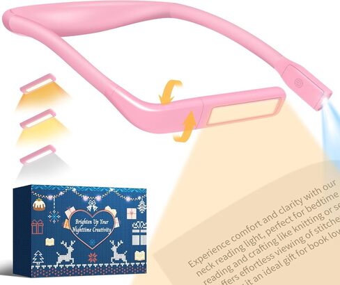 Reading Light, Rechargeable Neck Light, Stepless Dimming Book Light in Saudi Arabia