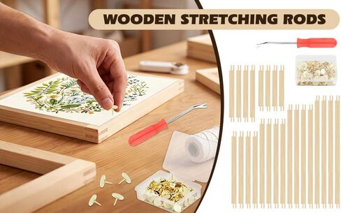 24 PCS Needlepoint Wooden Stretcher Bars Set, 6 Sizes 6/8/10/12/14/16 Inch in Kuwait