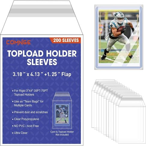 500 Resealable Team Bags for Trading Cards - Top Loader, Magnetic Holders in Saudi Arabia