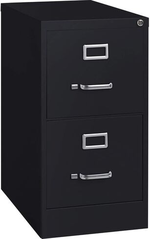 Lorell 2-Drawer Vertical File, 15 by 22 by 28, Black LLR42291 in Kuwait