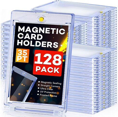 ZENOWICK 64ct Magnetic Card Holders, 35pt One Touch Card Holder in Saudi Arabia