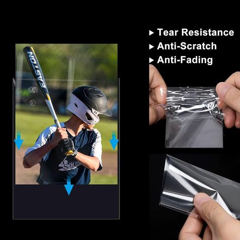 1000ct Soft Trading Card Sleeves - Clear Penny Sleeves, Toploaders for Trading Cards, Card Protector Sleeves for Standard Cards, Baseball Cards, Sports Cards, Game Cards, MTG, Football Cards in Kuwait