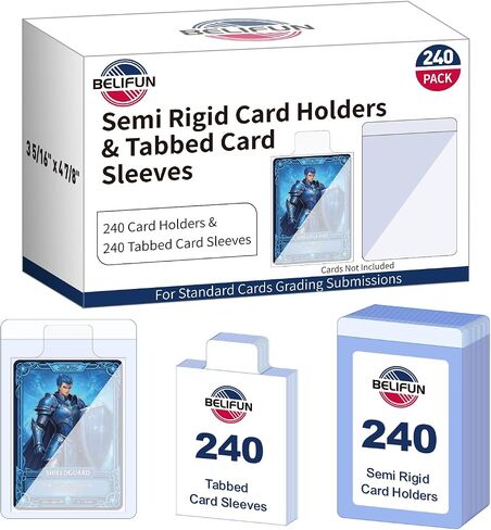 1000ct Soft Trading Card Sleeves - Clear Penny Sleeves, Toploaders for Trading Cards, Card Protector Sleeves for Standard Cards, Baseball Cards, Sports Cards, Game Cards, MTG, Football Cards in Kuwait
