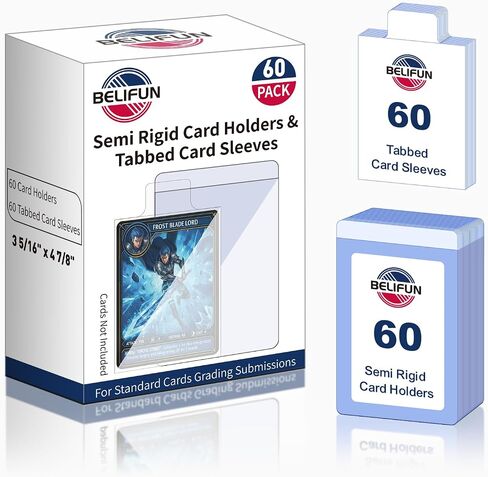 1000ct Soft Trading Card Sleeves - Clear Penny Sleeves, Toploaders for Trading Cards, Card Protector Sleeves for Standard Cards, Baseball Cards, Sports Cards, Game Cards, MTG, Football Cards in Kuwait