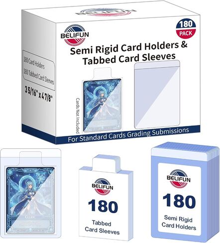 1000ct Soft Trading Card Sleeves - Clear Penny Sleeves, Toploaders for Trading Cards, Card Protector Sleeves for Standard Cards, Baseball Cards, Sports Cards, Game Cards, MTG, Football Cards in Kuwait