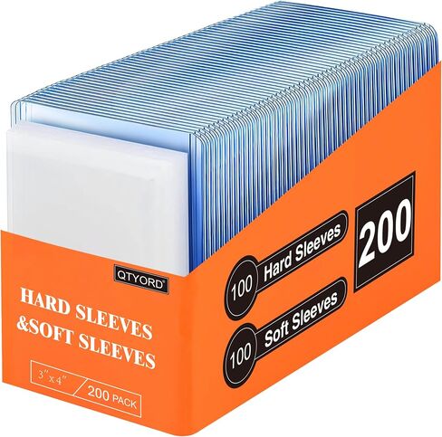 400 Card Sleeves Hard Plastic, 3"X4" Clear Baseball Card Protector in Saudi Arabia