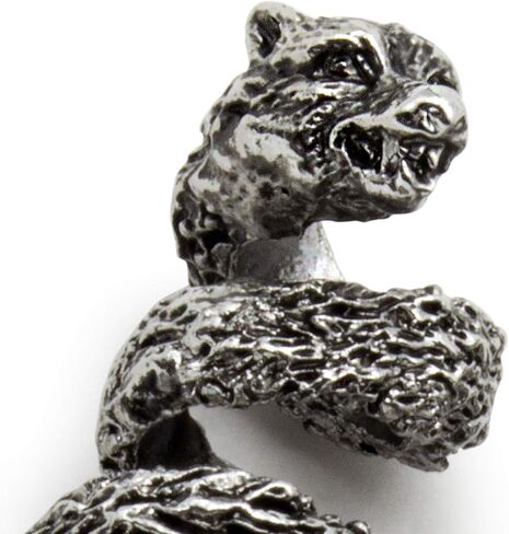 Norse Tradesman Wolf and Rune Beard Bead Coils (8-Pack) - Viking Hair Jewelry for Beards, Hair and Dreadlocks in Saudi Arabia