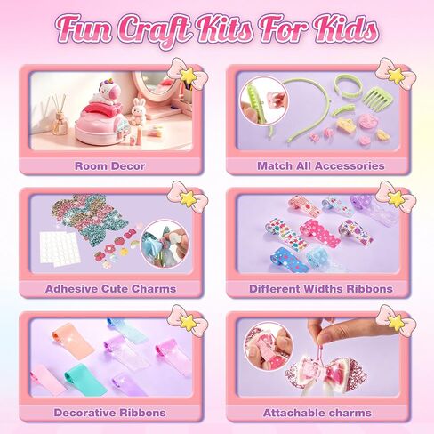 EFOSHM Bow Maker, DIY Hair Accessories for 5 6 7 Year Old Girls Gift in Saudi Arabia