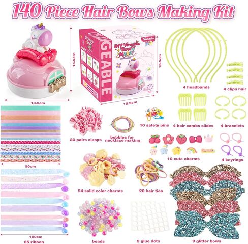 EFOSHM Bow Maker, DIY Hair Accessories for 5 6 7 Year Old Girls Gift in Saudi Arabia