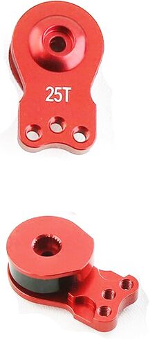 Aluminum RC 25T Servo Saver Adjustable Hi-Torque Servo Horn Compatible with 1/10 TRX4 TRX6 SCX10 Capra Futaba Tamiya RC Car Boat Upgrade Parts in Saudi Arabia