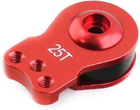 Aluminum RC 25T Servo Saver Adjustable Hi-Torque Servo Horn Compatible with 1/10 TRX4 TRX6 SCX10 Capra Futaba Tamiya RC Car Boat Upgrade Parts in Saudi Arabia