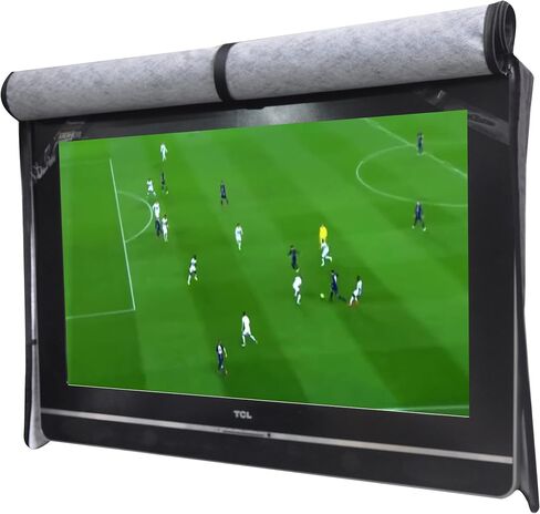 acoveritt Outdoor 32" TV Set Cover,Scratch Resistant Liner Protect LED Screen Best-Compatible with Standard Mounts and Stands (Beige) in Kuwait