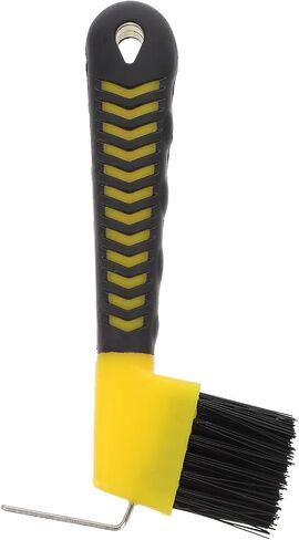 Horse Hoof Pick with Brush, Stainless Steel Metal Pick Rubberized Grip in Kuwait