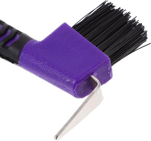 Horse Hoof Pick with Brush, Stainless Steel Metal Pick Rubberized Grip in Kuwait