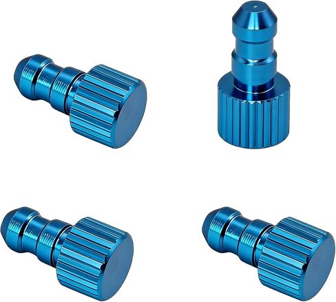 4PCS Fuel Tube Plug for RC Boat RC Airplane Aluminum Alloy Fuel Tube Stopper Suitable for 3-4mm Inner Diameter Tubing -Blue in Saudi Arabia