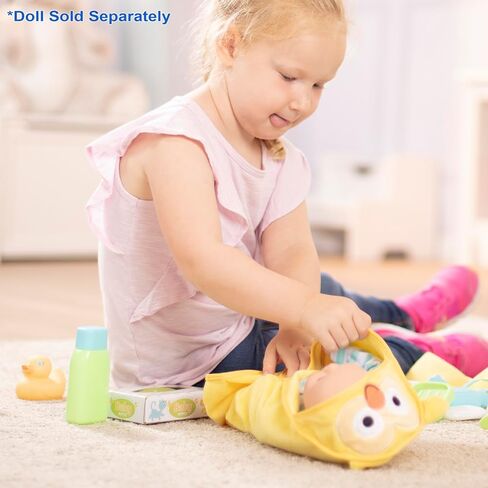 Melissa & Doug Mine to Love Changing & Bathtime Play Set for Dolls – Diapers, Pretend Shampoo,Wipes, Towel, More (19 pcs) in Kuwait