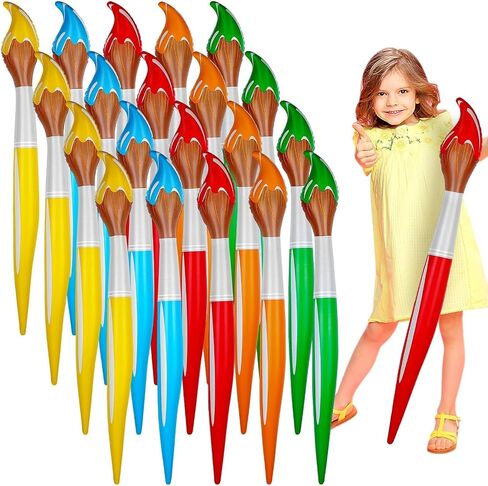 Back to School Decoration 41.3 Inch Giant Inflatable Paint Brushes Colored Art Tall Large Jumbo Decorations Prop Set for Birthday Party Favors Classroom School Supplies,5 Colors (20) in Saudi Arabia