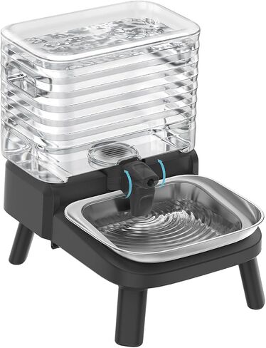 Water Bowl Dispenser for Medium & Small Dogs with Patent Faucet, 3.2 Gallon in Saudi Arabia