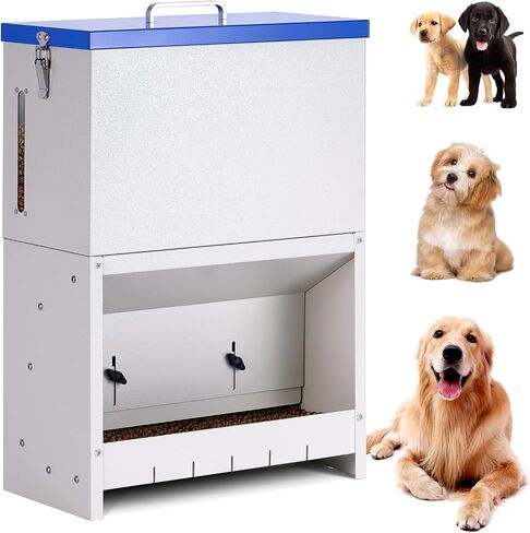 25lbs Automatic Dog Feeder Large Breed, Outdoor Gravity Dog Feeder in Saudi Arabia