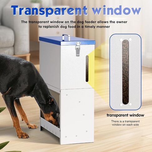 25lbs Automatic Dog Feeder Large Breed, Outdoor Gravity Dog Feeder in Saudi Arabia