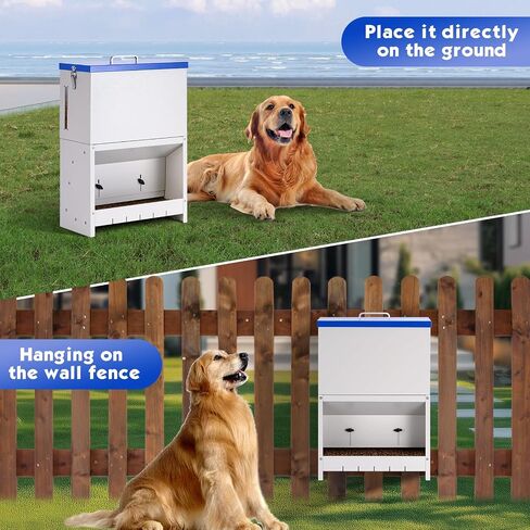25lbs Automatic Dog Feeder Large Breed, Outdoor Gravity Dog Feeder in Saudi Arabia