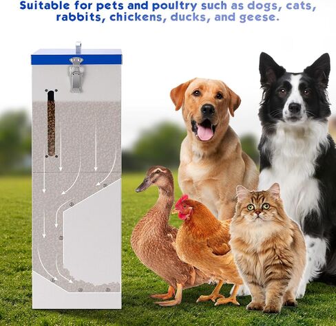 25lbs Automatic Dog Feeder Large Breed, Outdoor Gravity Dog Feeder in Saudi Arabia