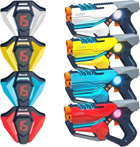 Laser Tag Set of 2, Lazer Tag Game with LED Score Display Vests for Kids,Teens & Adults, Birthday Gift Toys for Kids Ages 8 9 10 11 12+Year Old Boy & Girls in Kuwait
