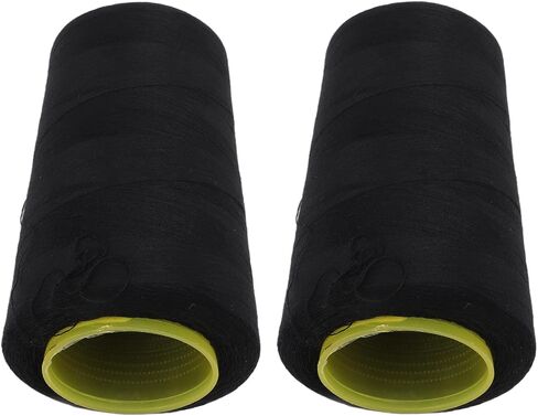 2 Pack Black Serger Thread 3000 Yards Polyester Overlock Thread for Sewing Machine Quilting and Hand Sewing Crafts in Kuwait