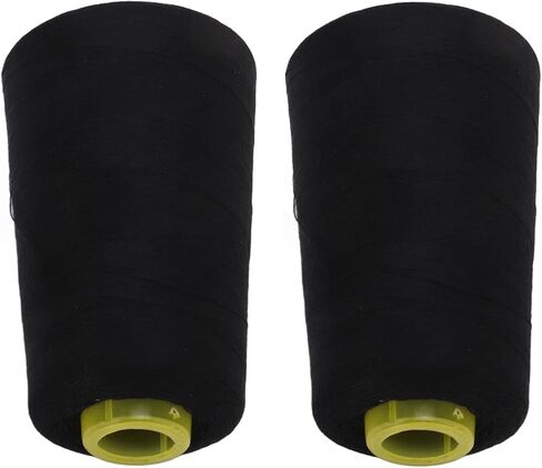 Serger Thread Premium Polyester 3000 Yards Fray Black in Kuwait