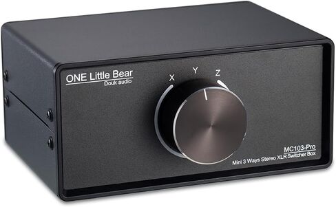 Nobsound 3-IN-1-OUT XLR Audio Switch ; Balanced Audio Converter ; 3-Way Stereo Passive Audio Selector Switcher (MC103 Pro 3-in) in Saudi Arabia