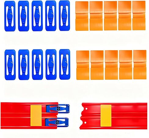 [25 Pack] K TOMOTO Racetrack Connectors Compatible with Hot Wheels Tracks in Kuwait