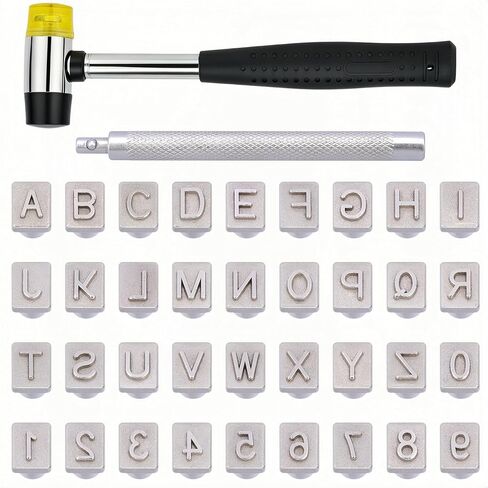 37 Pcs Metal Letter Stamps Kit ffor Clay Leather Stamping in Saudi Arabia