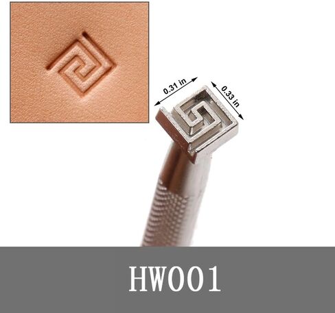 Leather Stamps,2 Pcs Stamping Tools for Craft Working 110 001 in Saudi Arabia